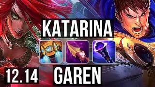 KATARINA vs GAREN (MID) | 15/1/7, 3.0M mastery, 1300+ games, Legendary | NA Master | 12.14