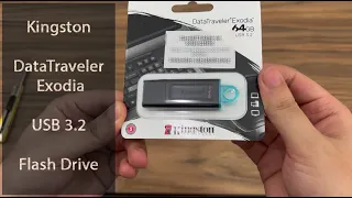 Kingston DataTraveler Exodia USB 3.2 Flash Drive Unboxing & Speed Test