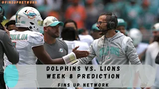 Miami Dolphins vs. Detroit Lions Week 8 Prediction