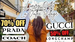 LUXURY OUTLET SALE PRICE IN GUCCI, PRADA, COACH | LA VALLEE VILLAGE PARIS SHOPPING