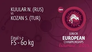 GOLD FS - 60 kg: N. KUULAR (RUS) df. S. KOZAN (TUR) by TF, 13-2