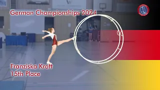 Franziska Kraft German Championships 2023 in Gymwheel All Arround Woman 15th Place