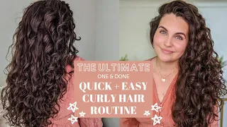 THE ULTIMATE QUICK + EASY WAVY/ CURLY HAIR ROUTINE WITH ONE STYLING PRODUCT