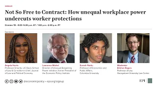 Not So Free to Contract: How unequal workplace power undercuts worker protections