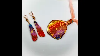 summer jewellery, polymer clay