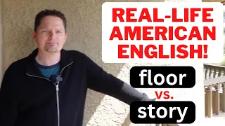 REAL-LIFE AMERICAN ENGLISH AT A HOTEL / LEAN OVER VS. LEAN AGAINST / FLOOR VS. STORY / ON A BALCONY