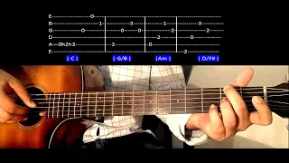 Tears In Heaven (Eric Clapton) - Fingerstyle Guitar Cover (WITH TAB)