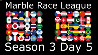 Marble Race League Season 3 Day 5 / Marble Race Lover