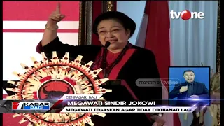 Megawati Sindir Jokowi Saat Kongres V PDI Perjuangan