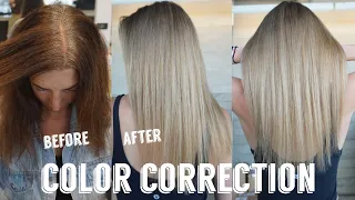 Hair Transformations by Lauryn: Lightening Years of Dark Permanent Hair Color Ep. 118