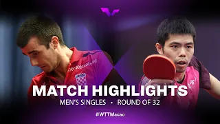 Highlights | Tomislav Pucar vs Chuang Chih-Yuan | MS R32 | WTT Champions Macao 2022