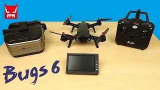 Квадрокоптер MJX Bugs 6 c Монитором и Шлемом для FPV. Посылка из Китая. Обзор.  alex boyko