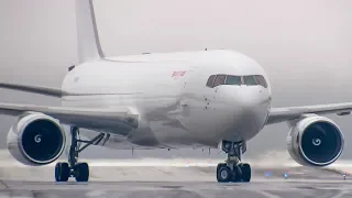 Kalitta Air Boeing 767-300F (B763) landing in Montreal (YMX/CYMX)