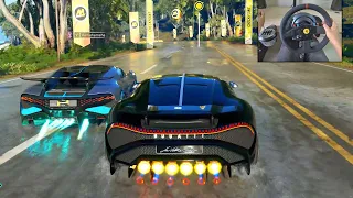 Bugatti Divo & Bugatti La Voiture Noire - The Crew Motorfest | Thrustmaster T300RS gameplay