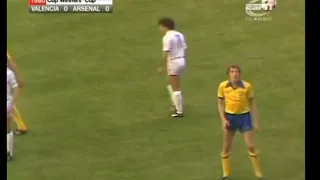 Valencia - Arsenal 1980 sintesi