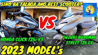 HONDA CLICK 125i V3 2023 MODEL | VS | SUZUKI BURGMAN STREET EX 125 2023 MODEL