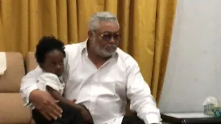 JJ RAWLINGS MEETS OWURA BABY. THE WORLD MOST SMARTEST KID