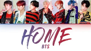 BTS (방탄소년단) - HOME (Color Coded Lyrics Ru/Rom/Han/가사)