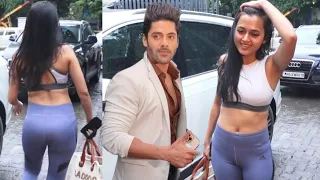 Tejasswi Prakash And Simba Nagpal At Naagin 6 Sets | Baarish Aayi hai Song