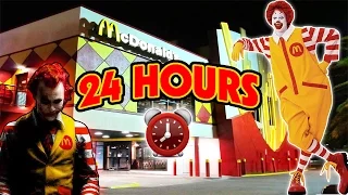 (GONE WRONG) 24 HOUR OVERNIGHT in MCDONALDS FORT | OVERNIGHT AT THE WORLD'S BIGGEST MCDONALDS!