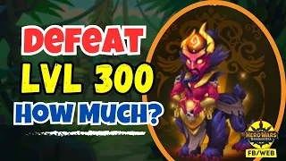 How Much $$$ To Beat Level 300 Temple Guardian? | Hero Wars Dominion Era