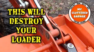 #129 How to back drag without hurting your front end loader cylinders - Kubota B2601 and others.