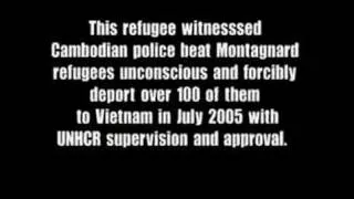 Montagnard Dega Torture Victims speak out