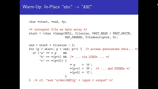 Persistent Memory Programing on Conventional Hardware (SDC 2019)