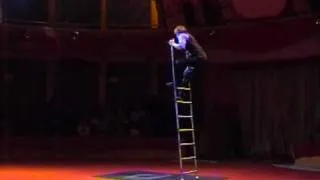 Free ladder circus performer Dmitry Bondarev