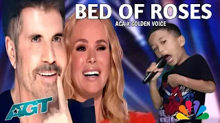 America's Got Talent 2024 | All the judges cried seeing this kid singing the Bon Jovi