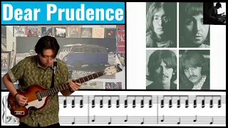 Dear Prudence by The Beatles (Bass cover with Tab)