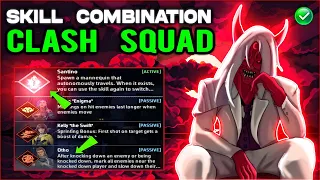 Clash Squad new skill combination | Best character combination for free fire