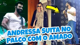 🔥ANDRESSA SUITA SURPREENDI AO SURGI EM  EM CIMA DO PALCO CURTINDO SHOW DO AMADO EM OURINHOS-SP😳