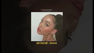 talk that talk - rihanna | slowed and reverb |