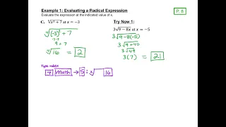 11.2 Day 1 - Solving Radical Equations