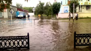 Город Лисаковск. Не большое наводнение.