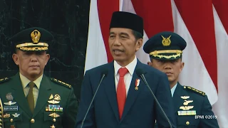 Pidato Presiden RI pada Acara Pelantikan Presiden dan Wakil Presiden RI 2019-2024, 20 Oktober 2019