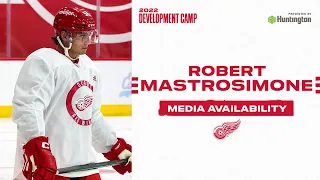 Robert Mastrosimone at Detroit Red Wings Development Camp