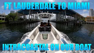 Ft  Lauderdale to Miami through the Intracoastal by boat PT2