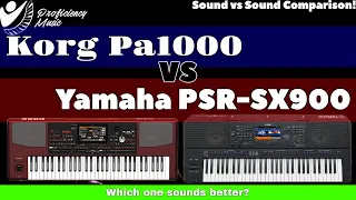 Korg Pa1000 vs Yamaha PSR-SX900: $2K Sound vs Sound Comparison! Which one sounds better?