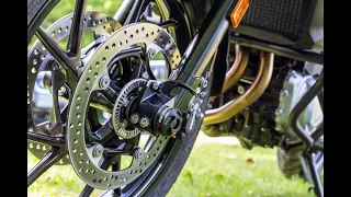 Install: SW-MOTECH Front Axle Sliders BMW F750GS / F850GS