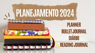 Organização e Planejamento 2024 | Bullet Journal, Planners, Cadernos e Expectativas para o Novo Ano