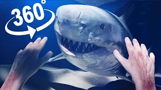 360° VR - UNDERWATER SHARK ATTACK | 4K