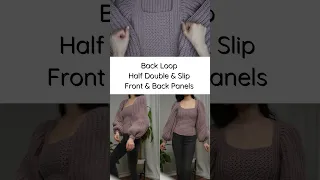 How to Crochet a Balloon Sleeve Sweater in 4 Easy Steps