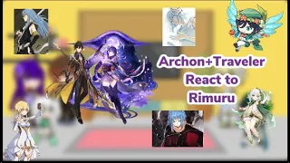 Archons+Traveler react to Rimuru |Gacha Reaction| ship: Rimuru x Chloe