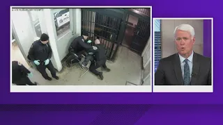 GRAPHIC | Former officer pleads guilty to beating prisoner handcuffed to chair