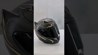 The BLACK PANTHER helmet #custompaint #helmetdesign #blackpanther #wakandaforever