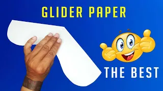 BEST PAPER AIRPLANE Glider - How to make a paper airplane that fly far and Long time - silly Glider