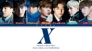 X - MONSTA X (몬스타엑스) [Color Coded Lyrics Han|Rom|Eng]