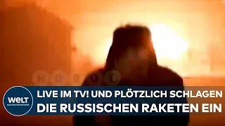 PUTINS KRIEG: Live im Fernsehen! Plötzlich schlagen mitten in der TV-Schalte russische Raketen ein